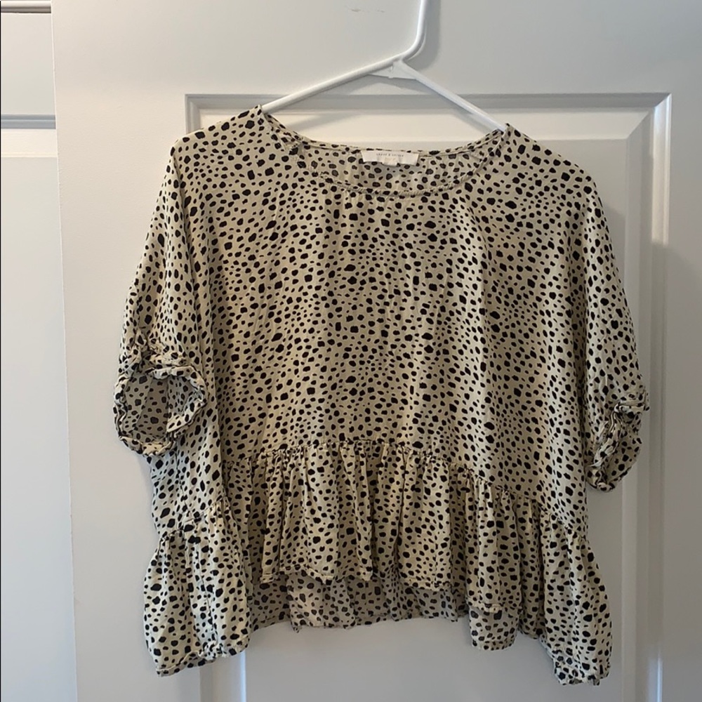 Swing crop tee